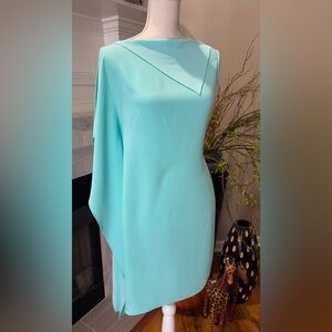 Trina Turk Aqua Asymmetrical Dress